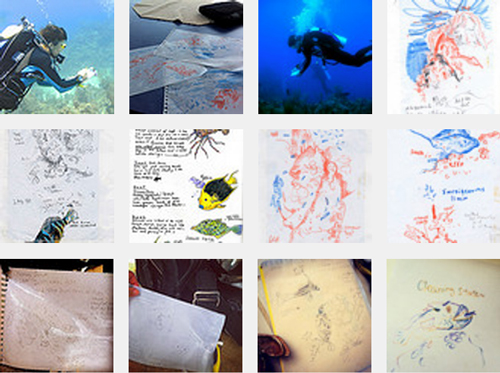 projects: underwater sketching